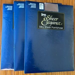 3 Pairs L’eggs Sheer Elegance Pantyhose (3 pairs)